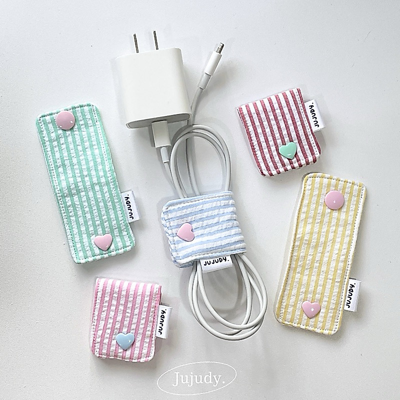 ꔛ Cable holder 💌🫧 ที่รัดสายชาร์จ,หูฟัง น่ารักๆ🎧📧🫶🏻🐰 Jujudy.shop