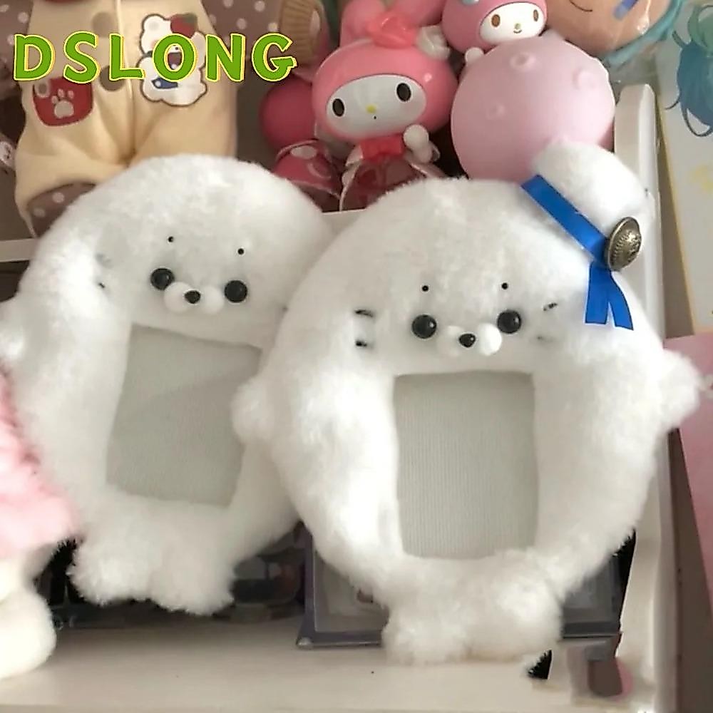 DSLONG ตุ๊กตา Photocard ,ผู้ถือบัตรนักเรียนกระเป๋าพวงกุญแจ Photocard ,แฟชั่นการ์ตูนน่ารักไอดอลภาพฝาครอบป้องกันรถบัสประตูการ์ดแขน