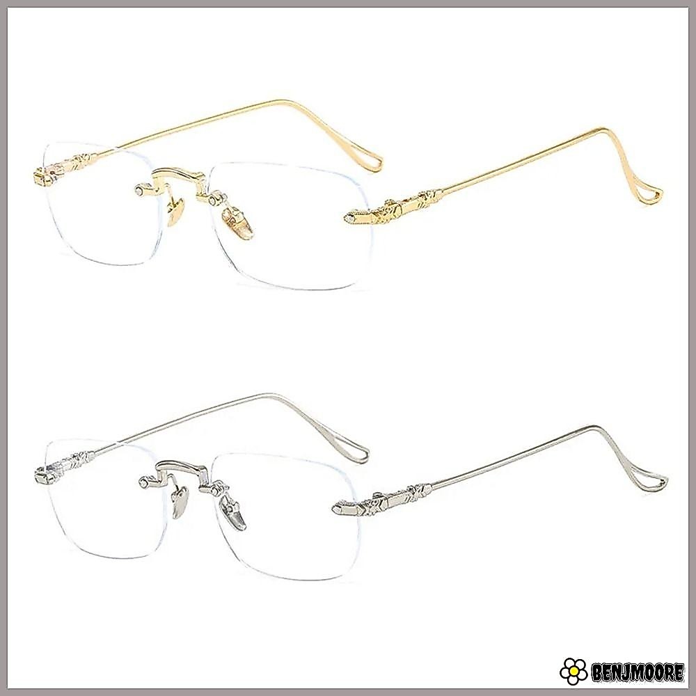 Benjmoore แว่นตาสแควร์, Ultralight Eye Protection Anti-Blue Light แว่นตาอ่านหนังสือ,แบบพกพา Blue Blocking PC สายตายาวแว่นตาผู้ชายผู้หญิง