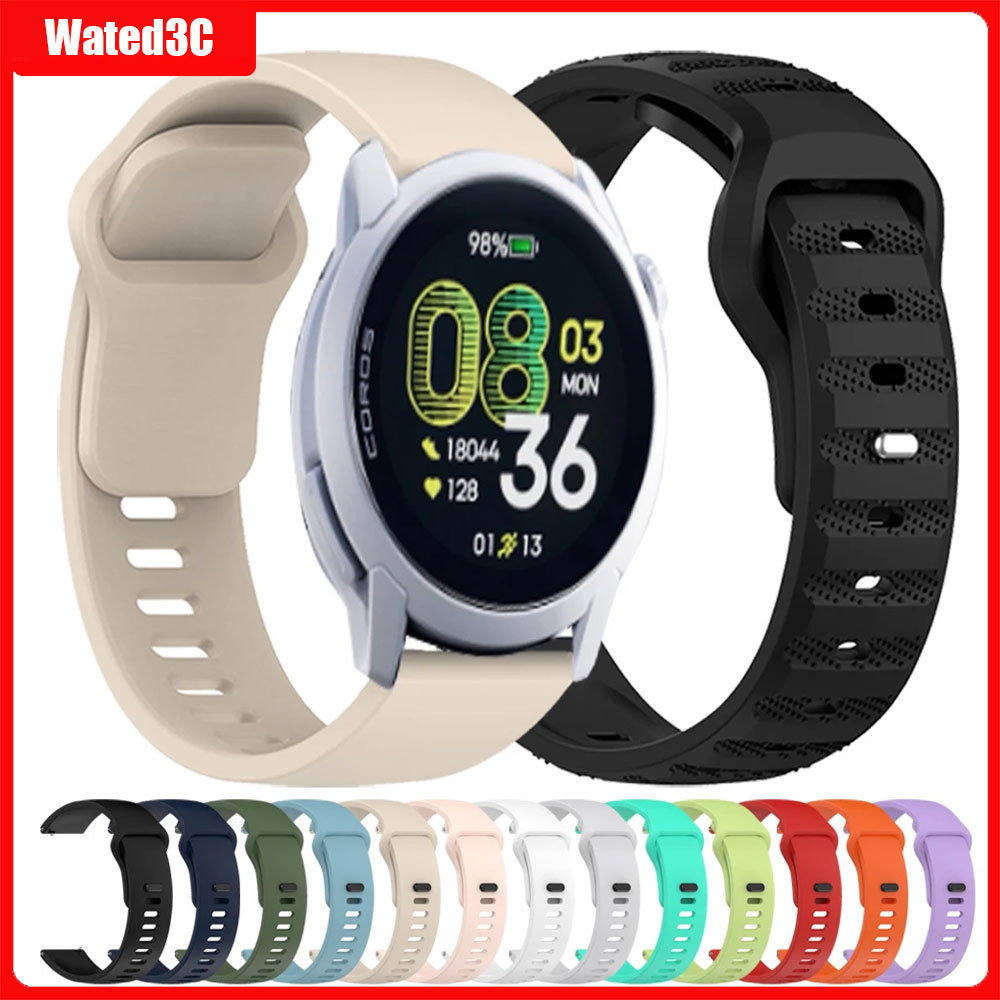 สายนาฬิกาซิลิโคนสําหรับ COROS PACE 4 สร้อยข้อมือสําหรับ COROS PACE 3/APEX 2Pro APEX 46 มม./VERTIX/APEX 4 42 มม./PACE PRO Band