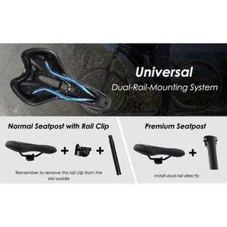 อานจักรยาน เบาะเสียบจักรยานเสือภูเขา อานจักรยานเสือหมอบMTB Road Bicycle Seat น้ำหนักเบา ระบายอากาศ