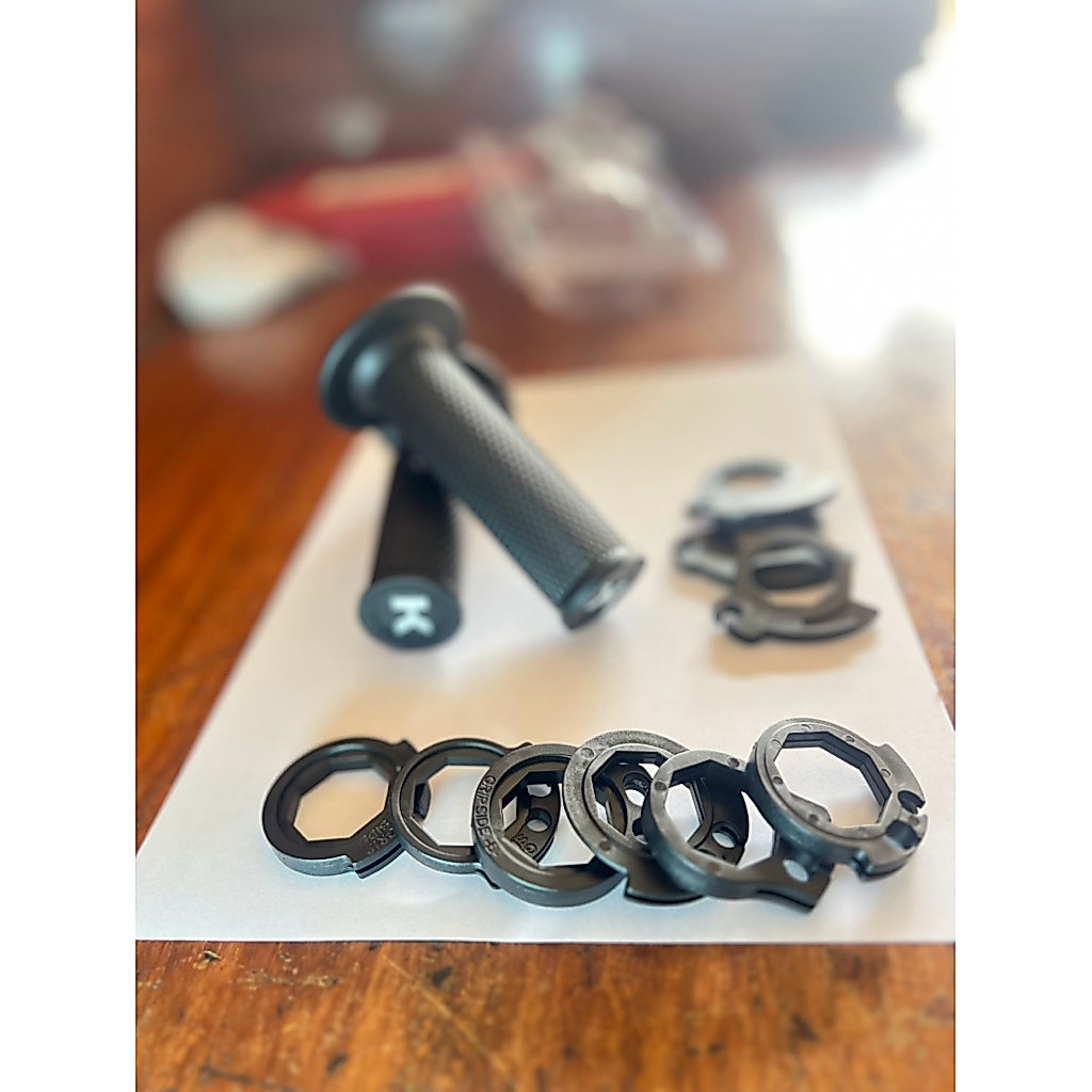 ปลอกแฮน k lock grips พร้อมประกับ9ชิ้น สายคันเร่งเดียว-คู่ แบรนด์คนไทย
