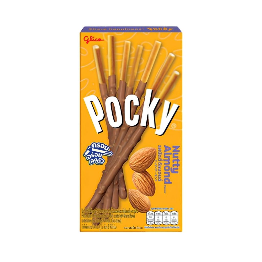 กูลิโกะ ป๊อกกี้รสนัตตี้อัลมอนด์ Glico Pocky Almond 43.5g.