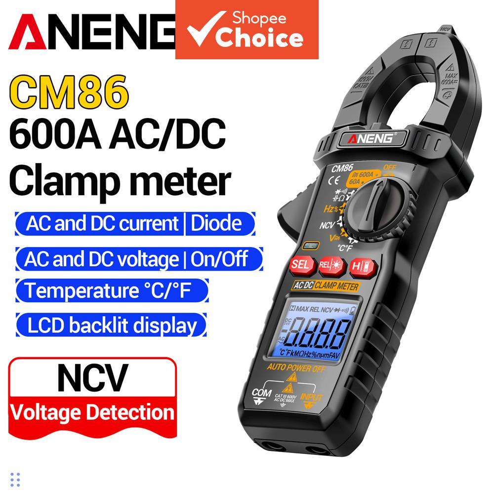 ANENG CM86 AC RMS 6000 นับ Digital Clamp Meter มัลติมิเตอร์เครื่องทดสอบหลาย ING-PT 1 ชิ้น
