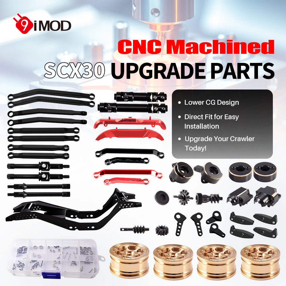 ทองเหลืองฮับไดรฟ์เพลา CVD และแชสซี Link กันชนสําหรับ Axial SCX30 อะไหล่อัพเกรด