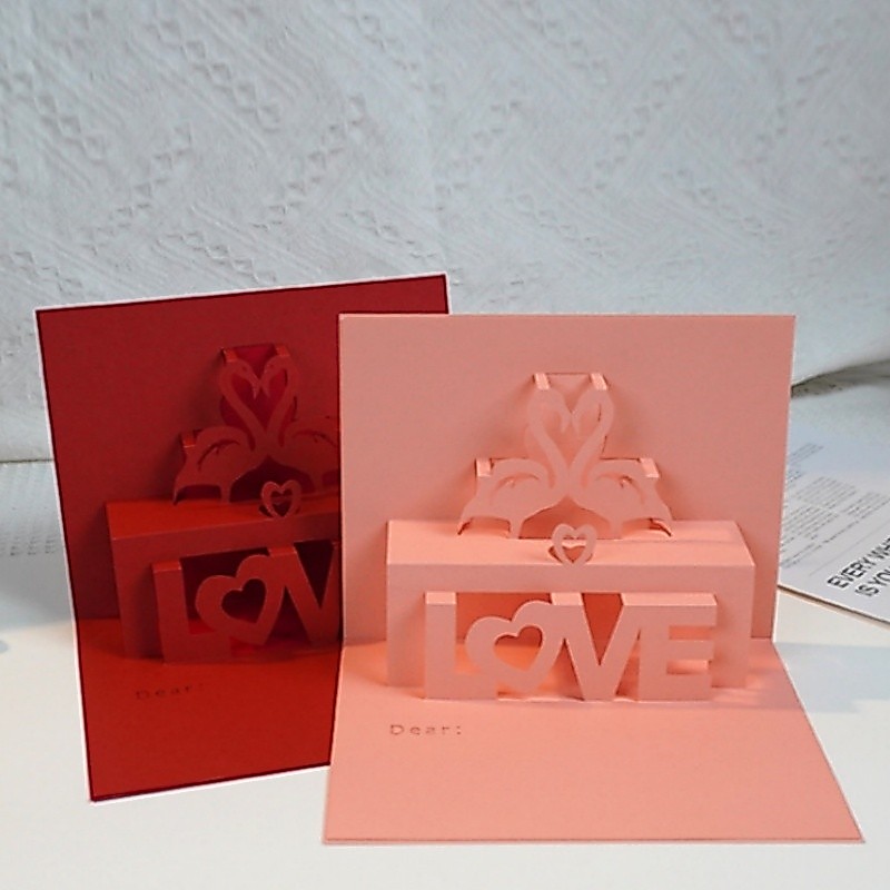 Valentines Card การ์ดอวยพร💕3D การ์ดวาเลนไทน์ วาเลนไทน์การ์ด เหมาะสำหรับ:วันครบรอบ วาเลนไทน์ เทศกาล