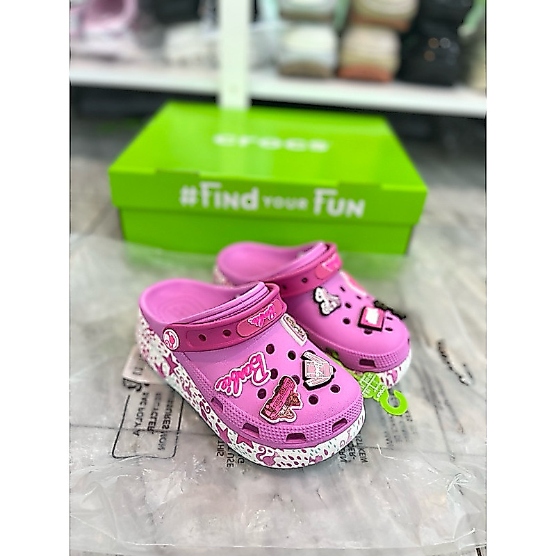Crocs crush Barbie cutie kids / Crocs crush clog รองเท้าแตะเด็กตุ๊กตาบาร์บี้ / เด็ก Crocs