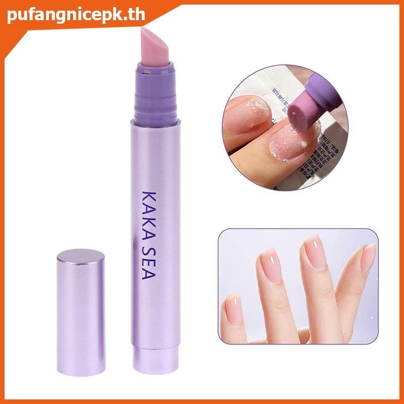 PUCEPK 3In1 เซรามิคเล็บ Cuticle Oil Brighten Moisturizing เล็บ Cuticle Remover ปากกาบํารุงเล็บ Care ปากกาซ่อม Damage.