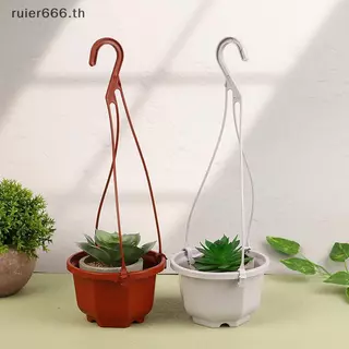 # ruiier # 1 PC แขวนมินิแปดเหลี่ยมกระถางดอกไม้พลาสติกกล้วยไม้แขวนหม้อสําหรับสวนระเบียงอุปกรณ์ปลูก