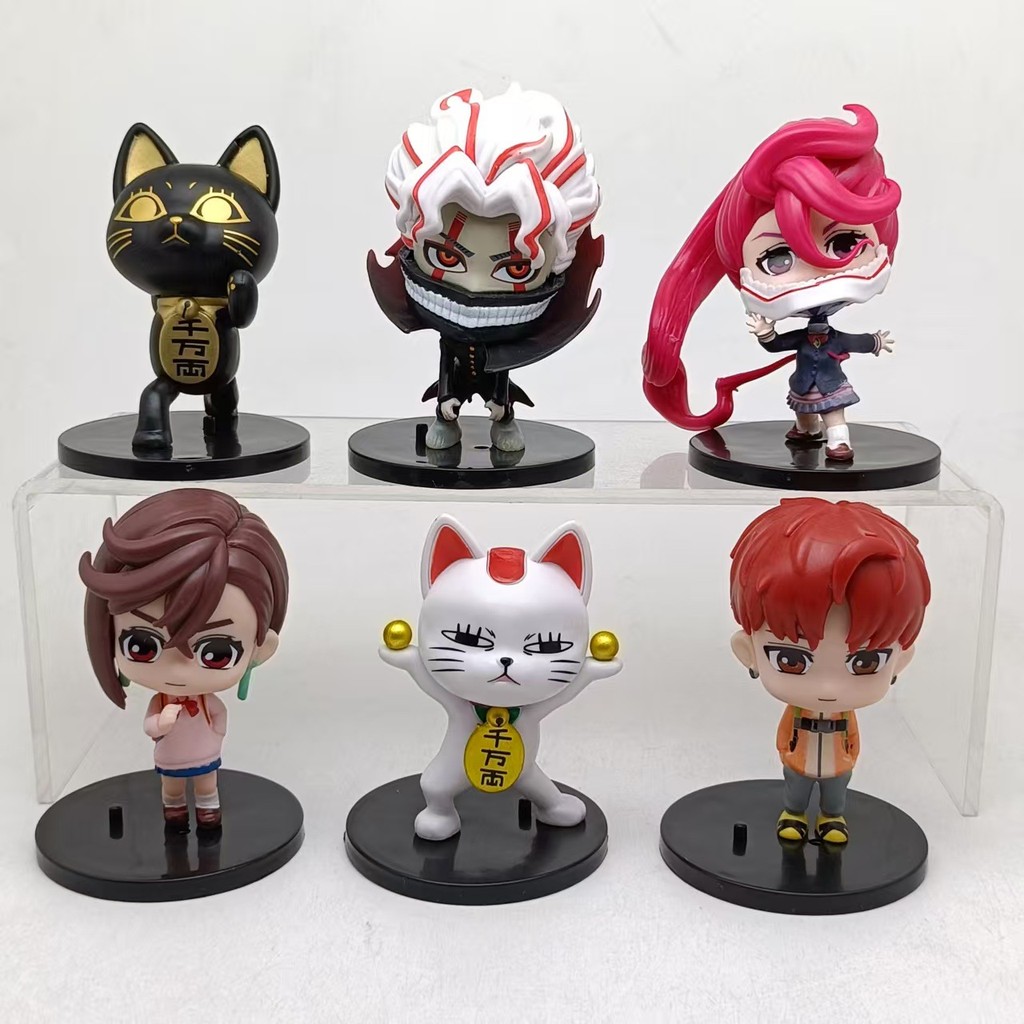 6 ชิ้น/เซ็ต 8.5 ซม.ญี่ปุ่นอะนิเมะ Dan Da Dan Bell Key Chain Ayase Momo Takakura Ken Shiratori Aira Turbo ยายรุ่น Q PVC Action Figures ตุ๊กตาของเล่น