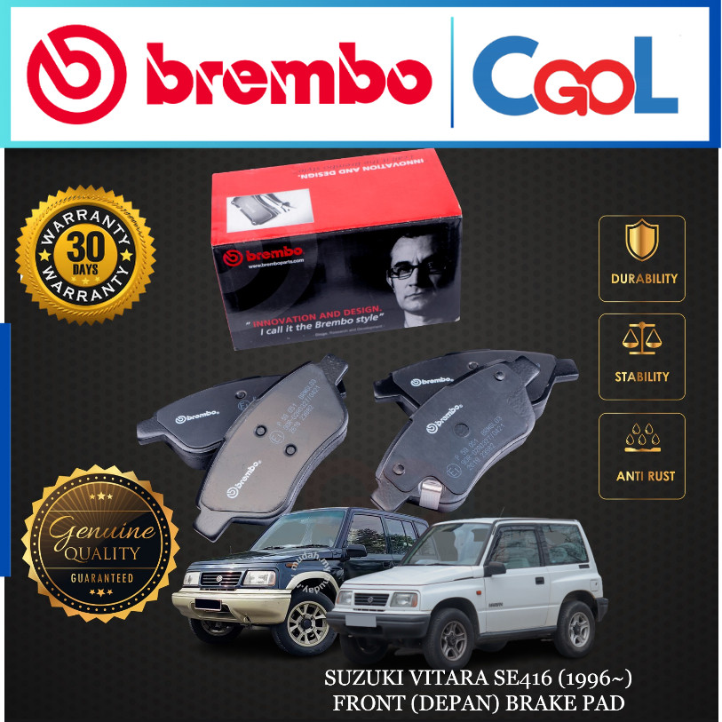 SUZUKI VITARA SE416 (1996~) ผ้าเบรคหน้า BREMBO