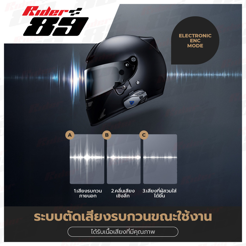 บลูทูธติดหมวกกันน็อค MOTOWOLF รุ่น BH1 หูฟังบลูทูธ 5.4 ราคา ถูกที่สุด ดีลบีเคเค แกลเลอรีภาพที่ 2