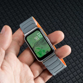สายรัดห่วงแม่เหล็กสําหรับ Samsung Galaxy Fit 3 สายนาฬิกาซิลิโคนปรับได้สําหรับ Samsung Galaxy Fit 3 สายรัดข้อมือสร้อยข้อมืออัจฉริยะ