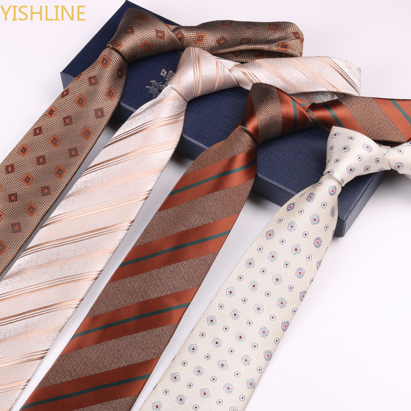 ใหม่หรูหราเนคไทสําหรับชายโพลีเอสเตอร์ทอลาย Dot คอ Ties 8 ซม.เสื้อสูทอุปกรณ์เสริม Cravat
