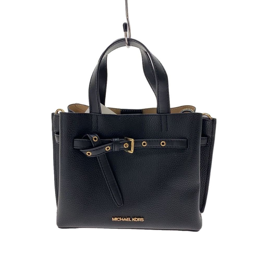 MICHAEL KORS handbags zip pocket Leather BLK plain 35H0GU5S7T Direct from Japan Secondhand