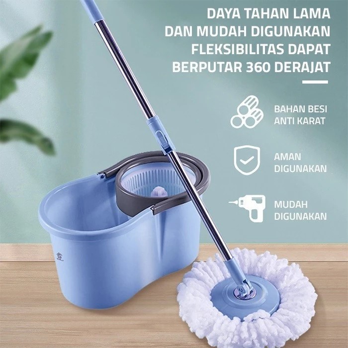 ไม้ถูพื้น Spin Mop / ไม้ถูพื้น / ไม้ถูพื้นหมุนได้ 360 องศา
