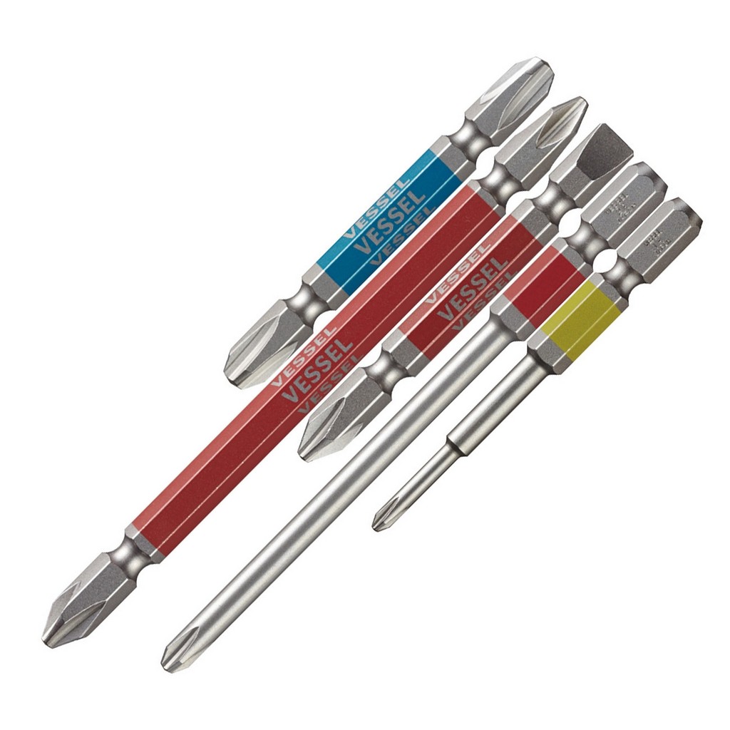 VESSEL ชุดดอกไขควง รุ่น GO-SAI 5 ชิ้น (แบบผสม), รหัส GS5P-01 (ชุด 5 ดอกผสม)