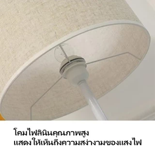 โคมไฟตั้งพื้นหรูหราอเมริกัน INS นอร์ดิก โคมไฟ LED แบบยืน ดีไซน์มินิมอล สำหรับหัวเตียงห้องนอน