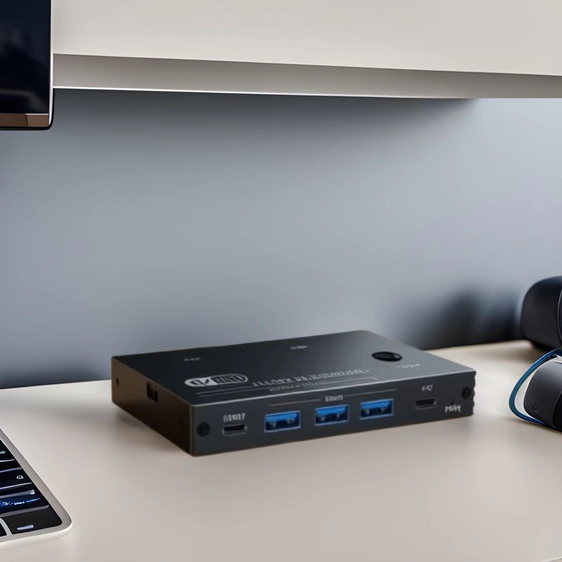 HDMI Switcher KVM Two-In One Converter USB Keyboard Mouse Printer Sharing 8K60HZ