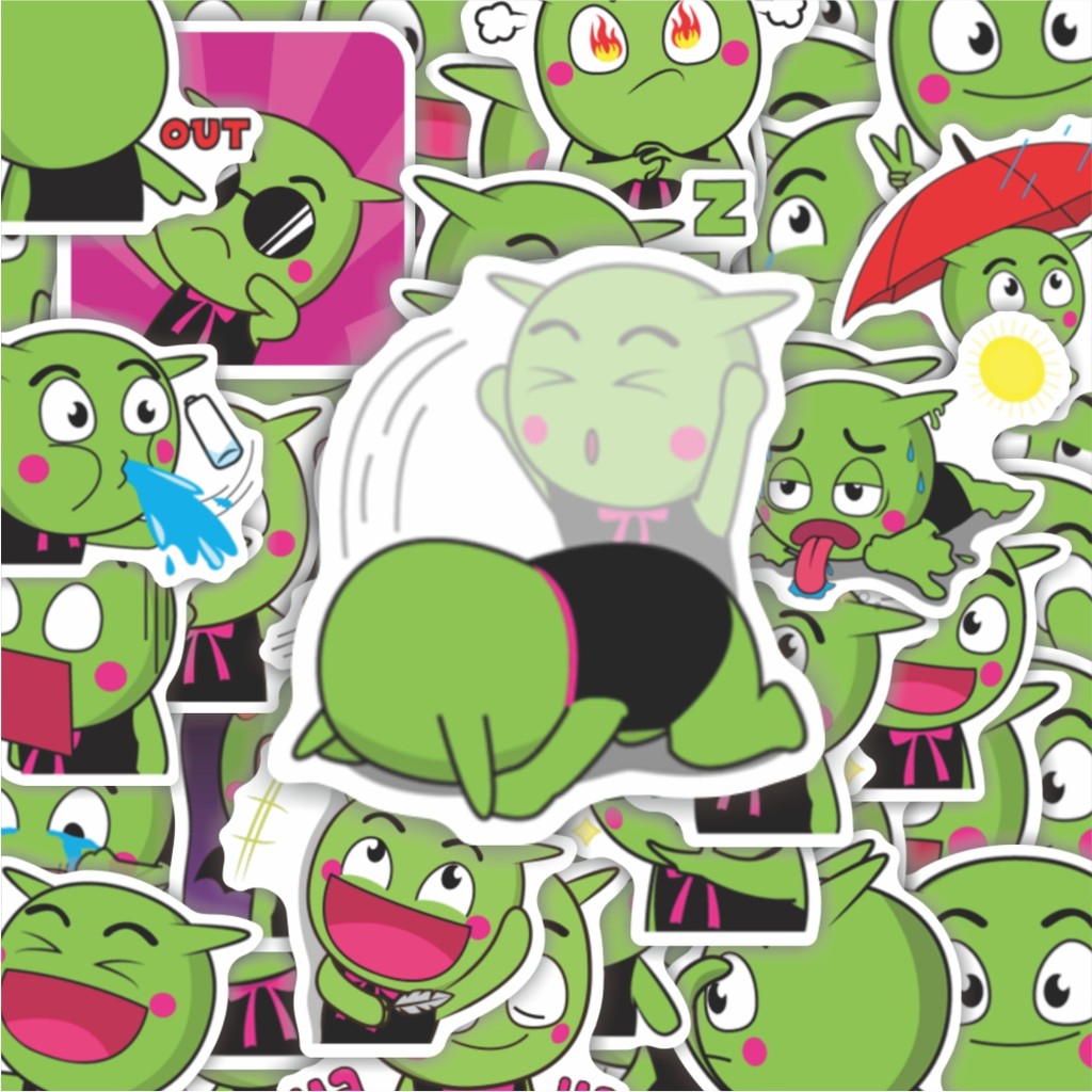 100PCS สติกเกอร์สัตว์น่ารักน่ารัก Zelen Piccili ความงามสติกเกอร์กันน้ําสติกเกอร์กาวกันน้ําสติ๊กเกอร์