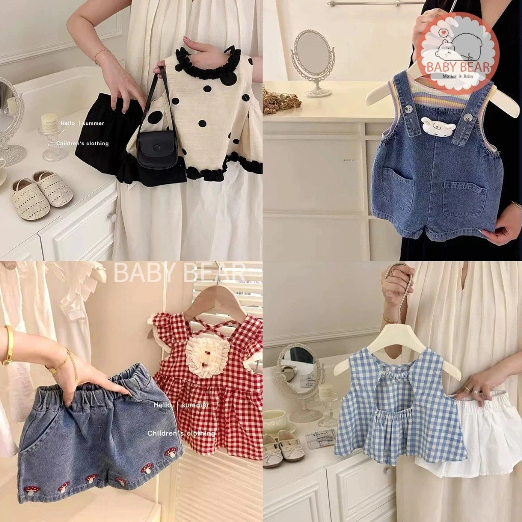 เสื้อผ้าเด็ก เสื้อผ้าเด็กผู้หญิง ชุดเซ็ตแฟชั่นลูกสาว ชุดเซ็ต 2 ชิ้น เสื้อ+กางเกง