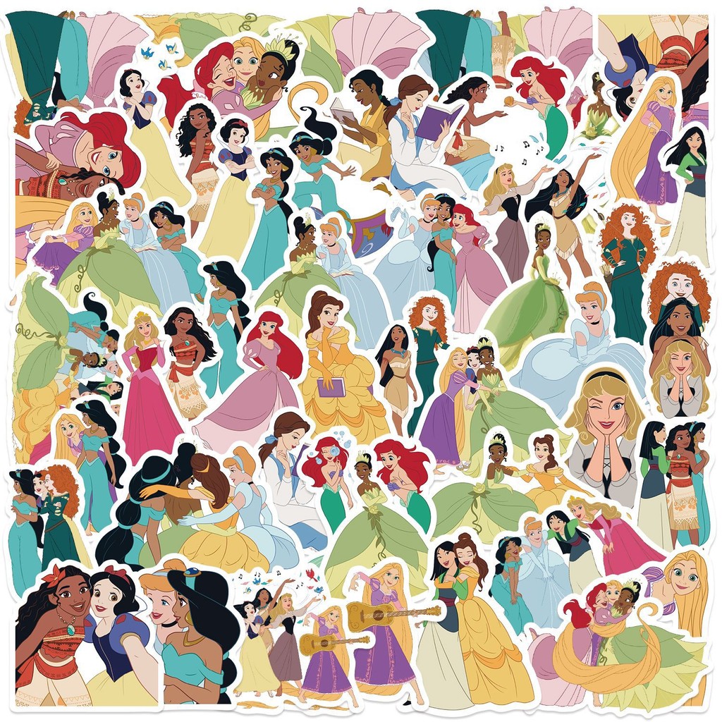 52 ชิ้นรูปแบบใหม่ลิขสิทธิ์แท้ดิสนีย์เจ้าหญิงสารพันสติ๊กเกอร์กราฟฟิตี-ตกแต่งกันน้ําสําหรับเคสโทรศัพท์โน๊ตบุ๊คและบัญชีมือ(แนะนํา)