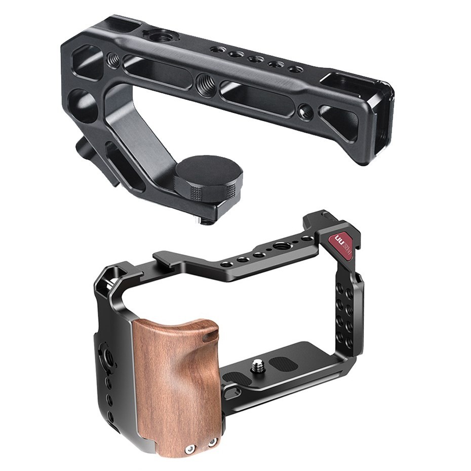 ด้ามจับกรงกล้องโลหะสําหรับ Sony A6300 A6400 A6500 A6600 RIG