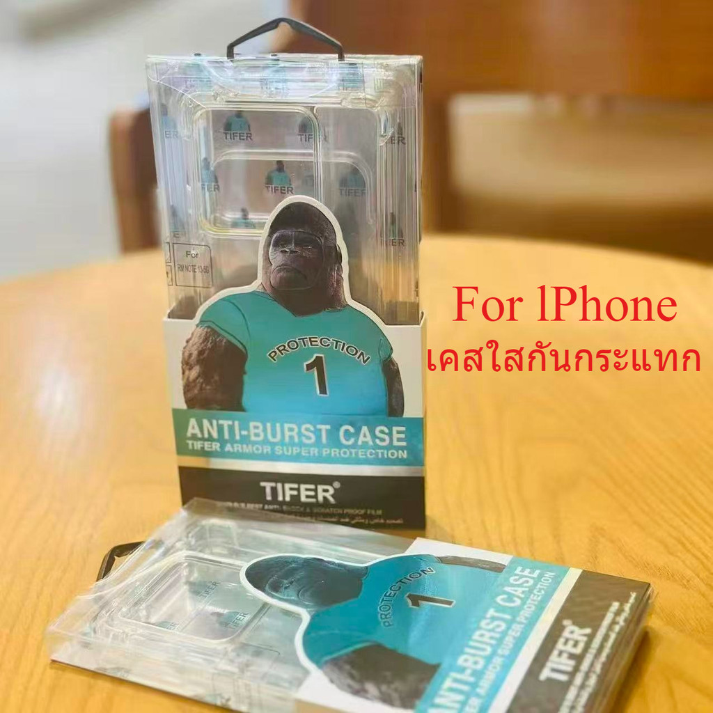 เคสใสKingkong เคสใสกันกระแทก ขอบนิ่มหลังแข็ง คิงคอง Forไอโฟน For IPhone15/15 Plus/15 Pro/15 Pro Max Shockproof ส่งจากไทย