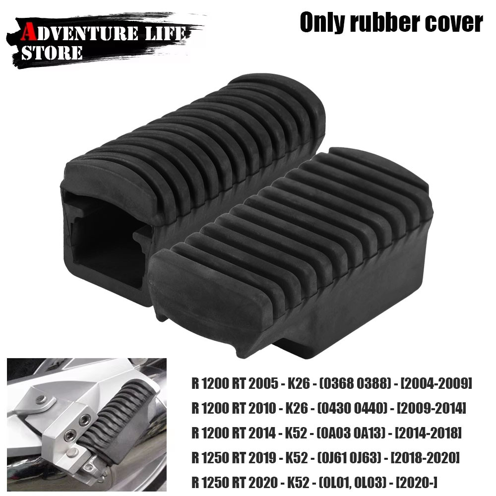 Gรถจักรยานยนต์ด้านหลัง Footpegs แผ่นพักเท้ายาง Pad สําหรับ BMW สําหรับ BMW R1200RT R1250RT R 1200 RT