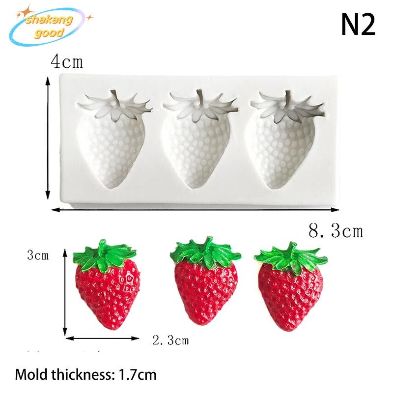 SKTH แม่พิมพ์เรซินสับปะรดสตรอเบอร์รี่ซิลิโคน Sugarcraft สําหรับตกแต่งเค้ก SKK ราคา ถูกที่สุด ดีลบีเคเค แกลเลอรีภาพที่ 6