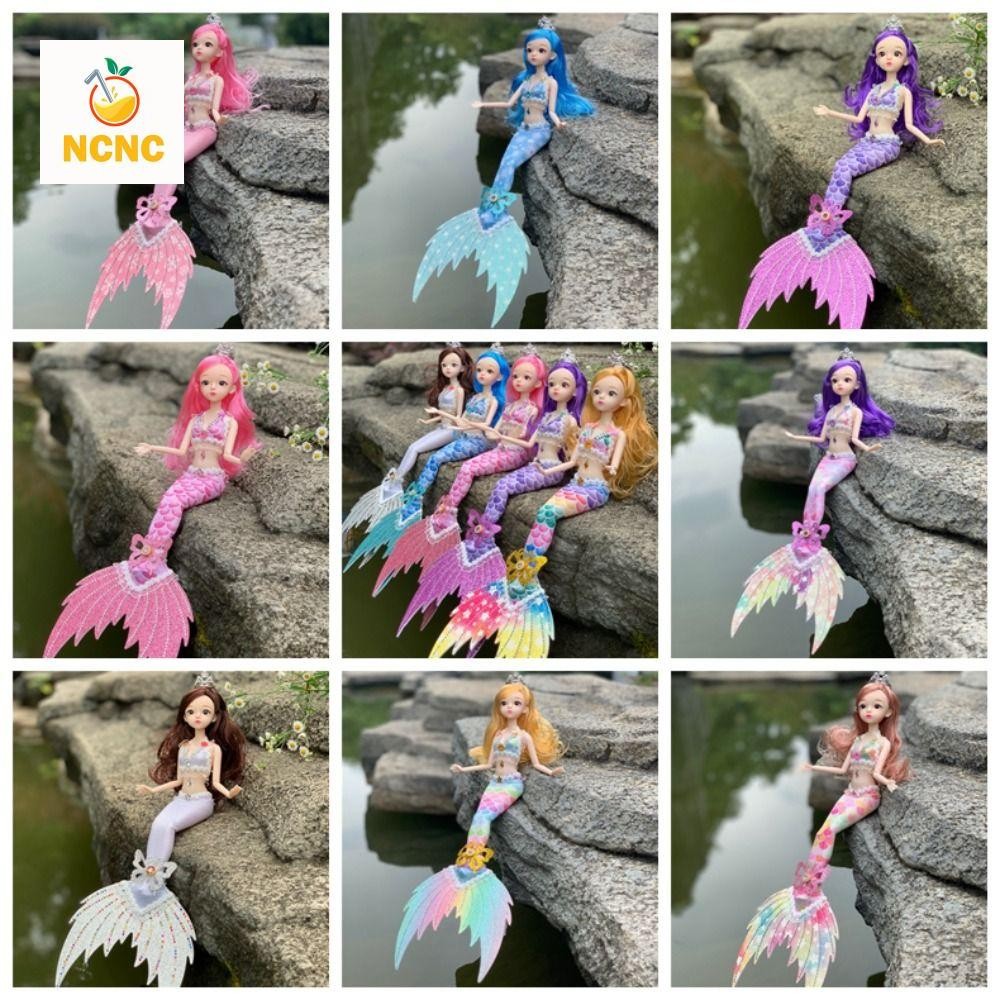 NCNC Bjd ตุ๊กตานางเงือกของเล่น, BJD Mermaid Joint Movable Bjd เจ้าหญิง Mermaid ตุ๊กตา, ตุ๊กตาคอสเพลย