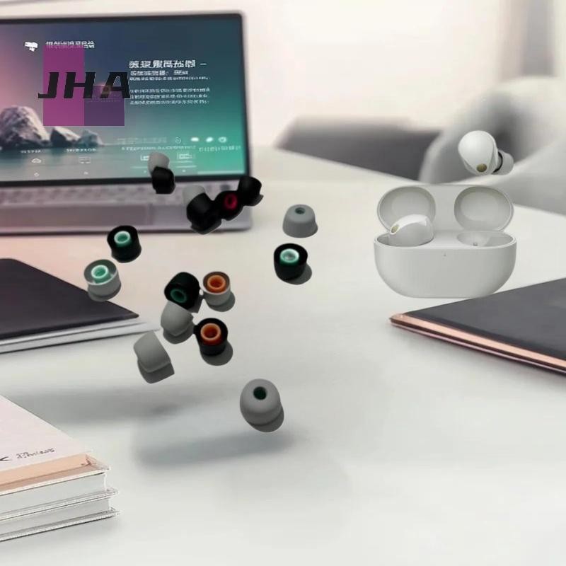 [JHA] 6 ชิ้นหูฟังปลั๊กอุดหูซิลิโคนหูสําหรับ Sony WF-1000XM5 1000XM4 1000XM3 Oneplus Buds Z TWS หูฟัง