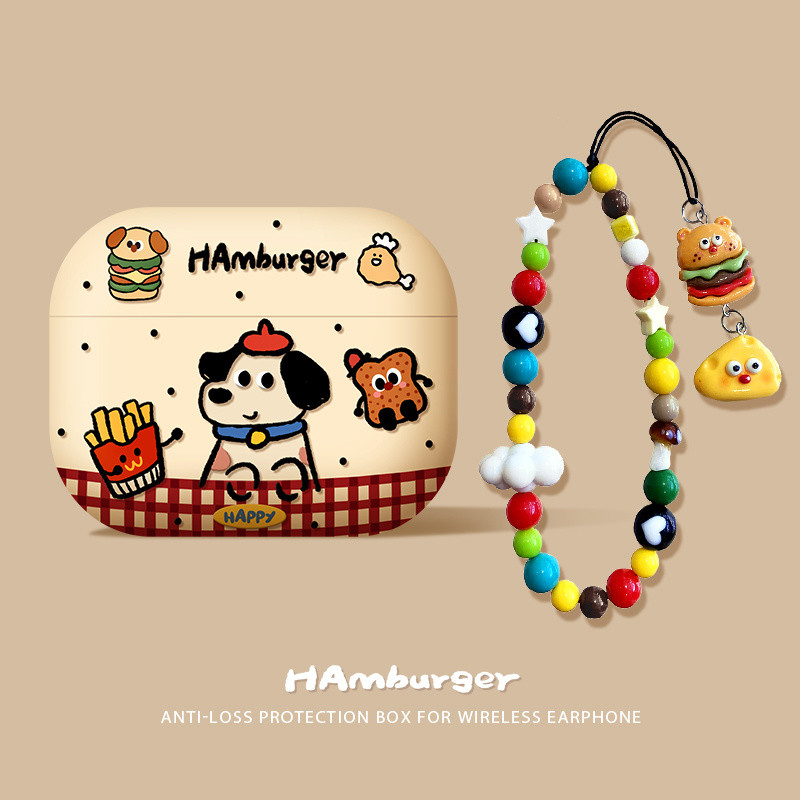 [G-Plus Studio] เคสหูฟังลูกสุนัขน่ารักเหมาะสําหรับ AirPod4 เคสป้องกันพร้อมเชือกเส้นเล็กความรู้สึกระด