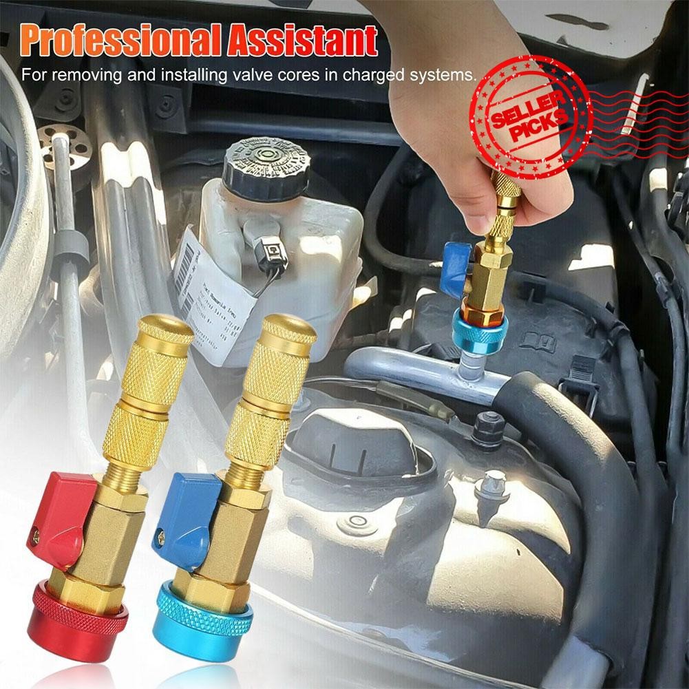 ทองเหลืองแข็ง A/c R134a วาล์ว Core Remover รถ Air Disassembly Universal Conditioning เครื่องมือ Q6b4