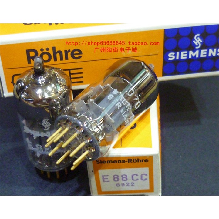 เยอรมัน Original SIEMENS SIEMENS E88CC 6922 Golden Feet 60s หลอด NOS ใหม่เอี่ยม