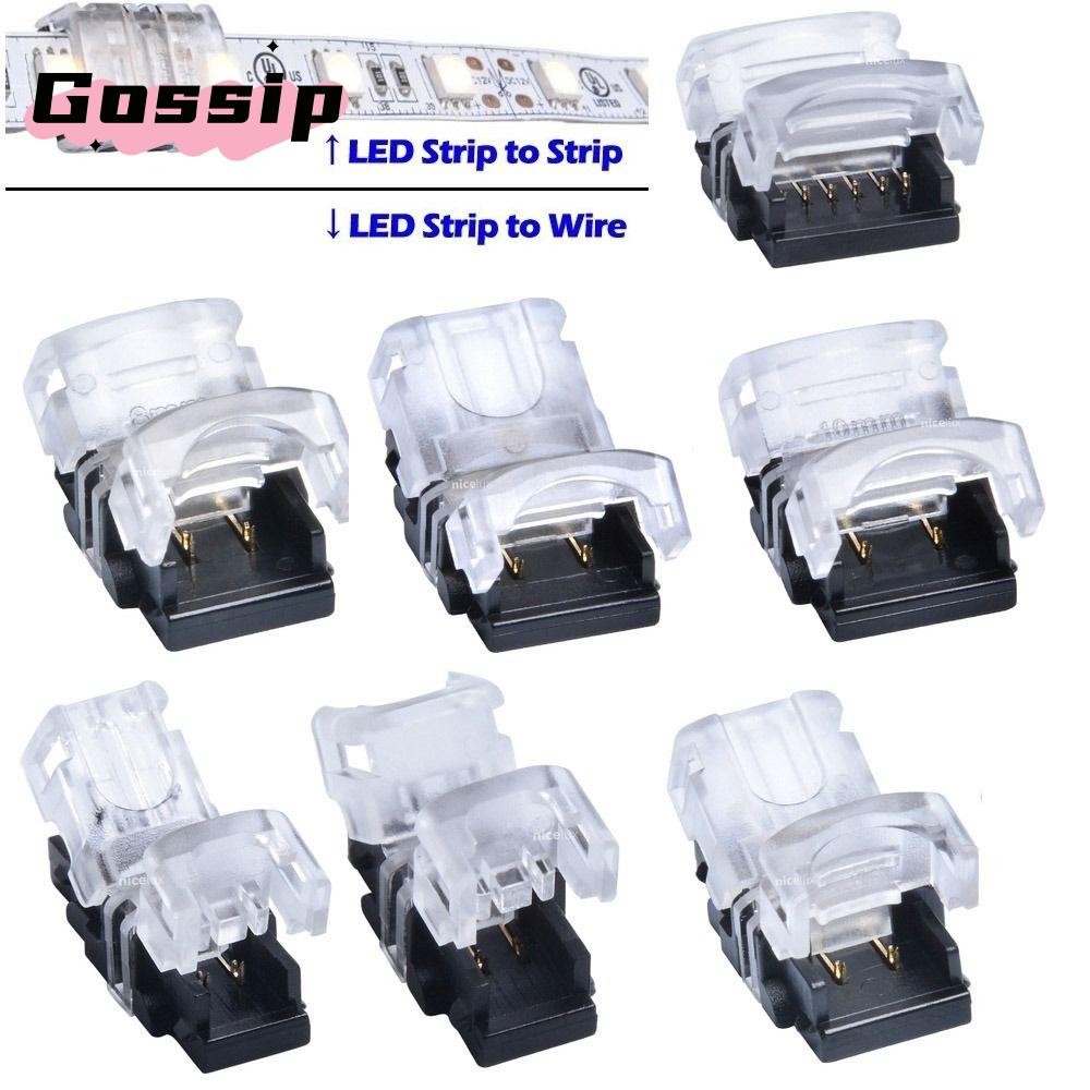 GOSSIP LED Strip Connector 4pin 5pin 6pin สําหรับ RGBW RGBWW 3528 Terminal Splice การเชื่อมต่อสายไฟ