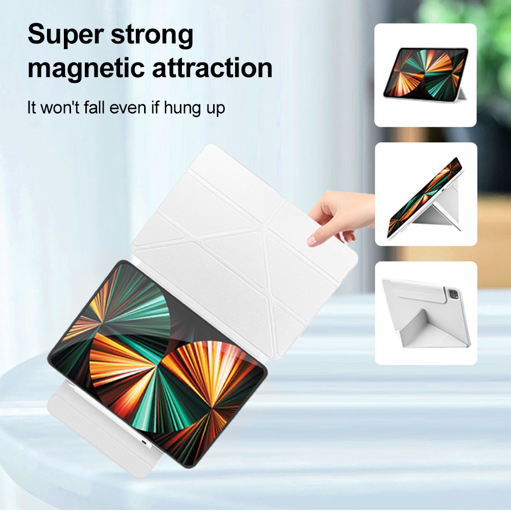 เคสป้องกันขาตั้งรูปตัวYพร้อมคลิปแม่เหล็กสองด้านสำหรับ IPad Pro11 12.9 2018-2022 Gen11/10 Air5/4 Mini6/7 Air 13”เคสไอ-XF - รูปที่ 3