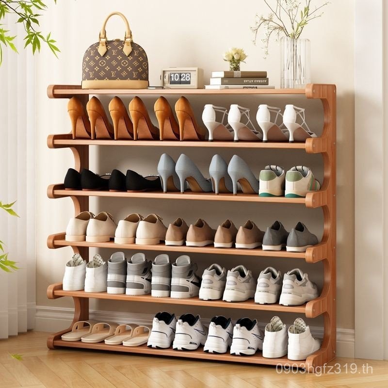 พื้นที่ประตูชั้นวางรองเท้าหลายชั้นห้องนอนที่เรียบง่ายประหยัดการจัดเก็บตู้รองเท้าป้องกันฝุ่นหอพักชั้น