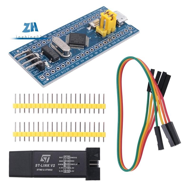 -Link V2 การเขียนโปรแกรมหน่วยดาวน์โหลด Emulator + 40Pin STM32F103C6T6 ARM STM32 SWD ระบบขั้นต่ําบอร์