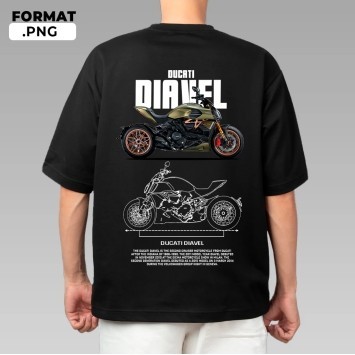 Ducati Diavel Tshirt เสื้อไมโครไฟเบอร์