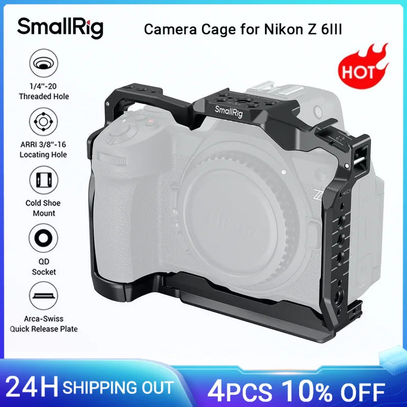 SmallRig Z 6III กล้องสําหรับ Nikon Z 6III พร้อม Arca-Swiss Quick Release Plate สําหรับขาตั้งกล้องสํา