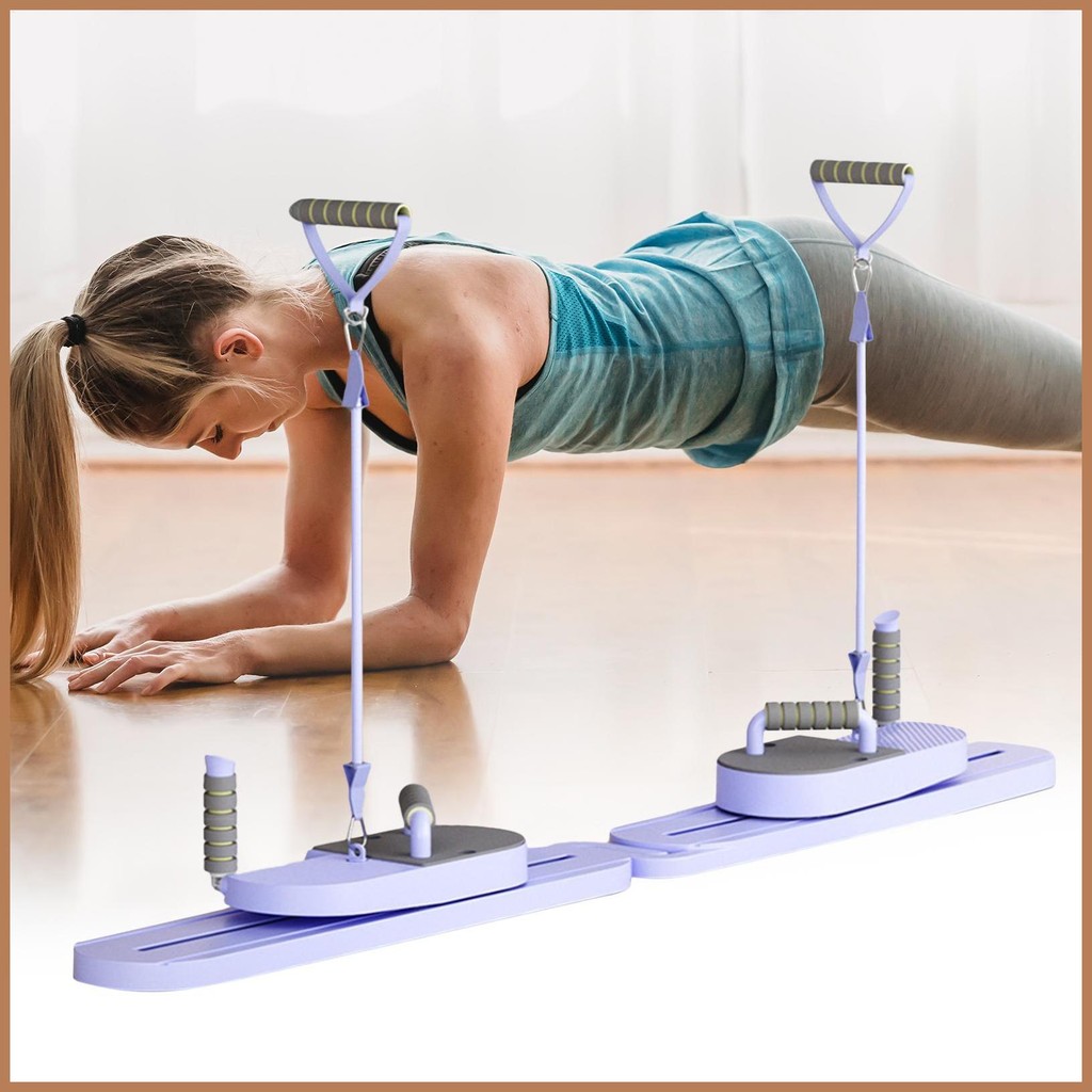 Pilates Reformer Board แบบพกพา Pilates Reformer Multi-function อุปกรณ์ฟิตเนสสําหรับขาในร่มแขน Core s
