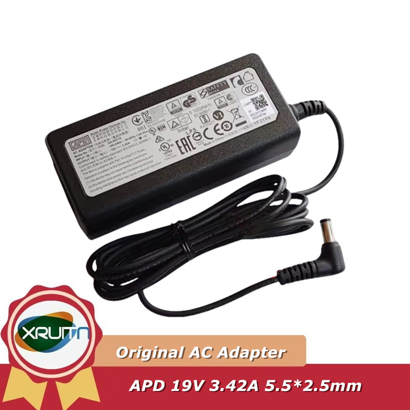 ของแท้ APD Asian Power อุปกรณ์ DA65C19 แหล่งจ่ายไฟอะแดปเตอร์ AC 19V 3.42A 5.52.5 มม.65W สําหรับ MSI 