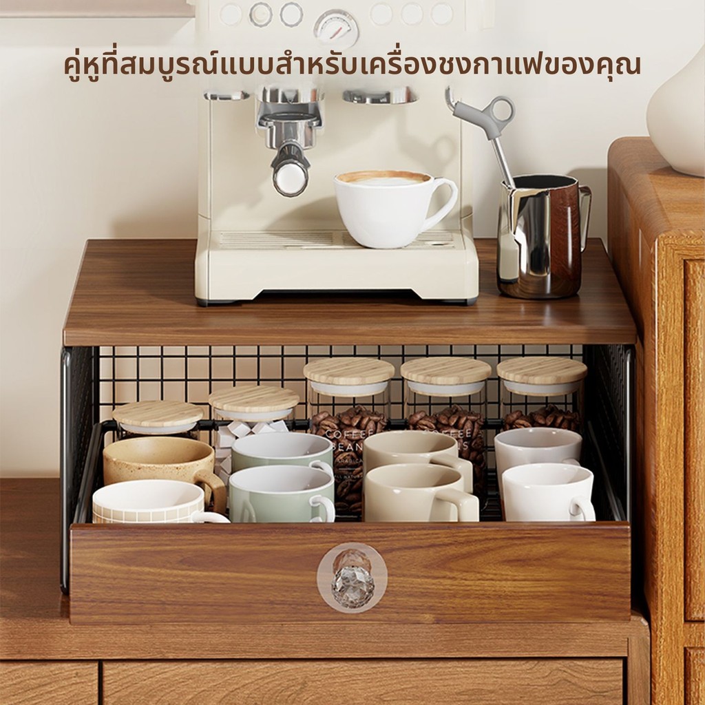 [พร้อมสต็อก] เครื่องชงกาแฟลิ้นชักชั้นวางรับประทานอาหารด้านข้างตู้บาร์กล่องเก็บถุงชาแคปซูลเครื่องใช้ชั้นวางจอแสดงผลเคาน์เตอร์ชั้นวางยกระดับ ราคา ถูกที่สุด ดีลบีเคเค แกลเลอรีภาพที่ 2