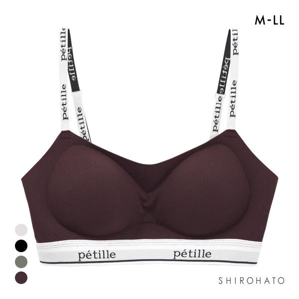 Pofu sport wireless half top bra (Sizes M-LL)(20F624B)(Direct from Japan)1