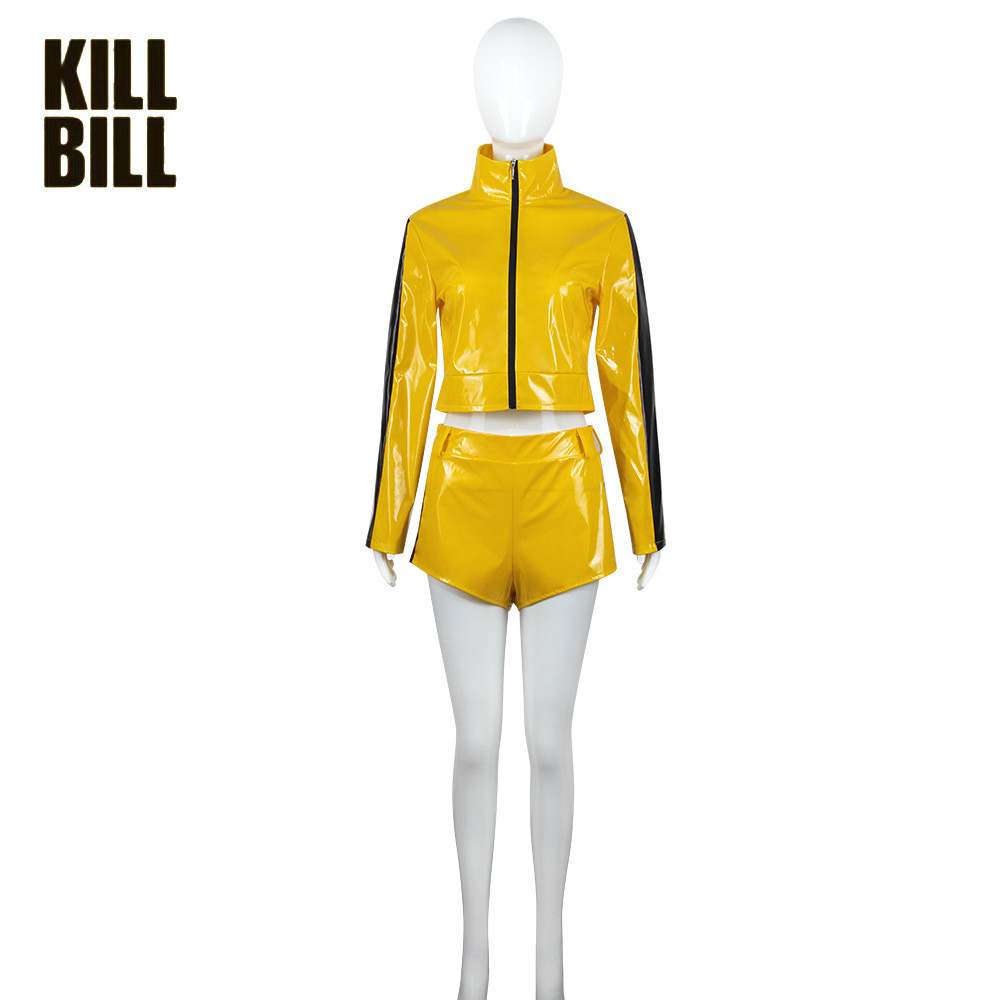 ชุดคอสเพลย์ Kill Bill สไตล์เจ้าสาวสีเหลือง สำหรับงาน Halloween และการแสดงคอสเพลย์
