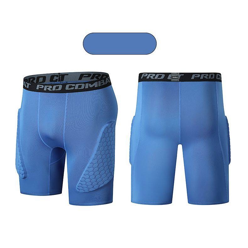 Anti-Collision Anti-Fall Honeycomb Shorts Fifth Pants Rugby Football Basketball Protection Pants Hig