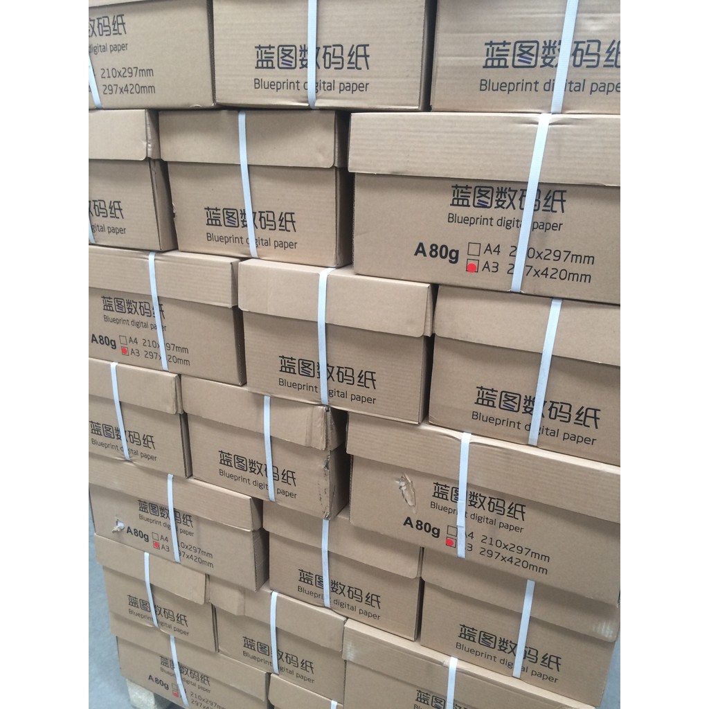 Digital Blueprint A3/A4 Flat Sheet Double-Sided Blueprint Laser Printing Copy Paper Flat Sheet