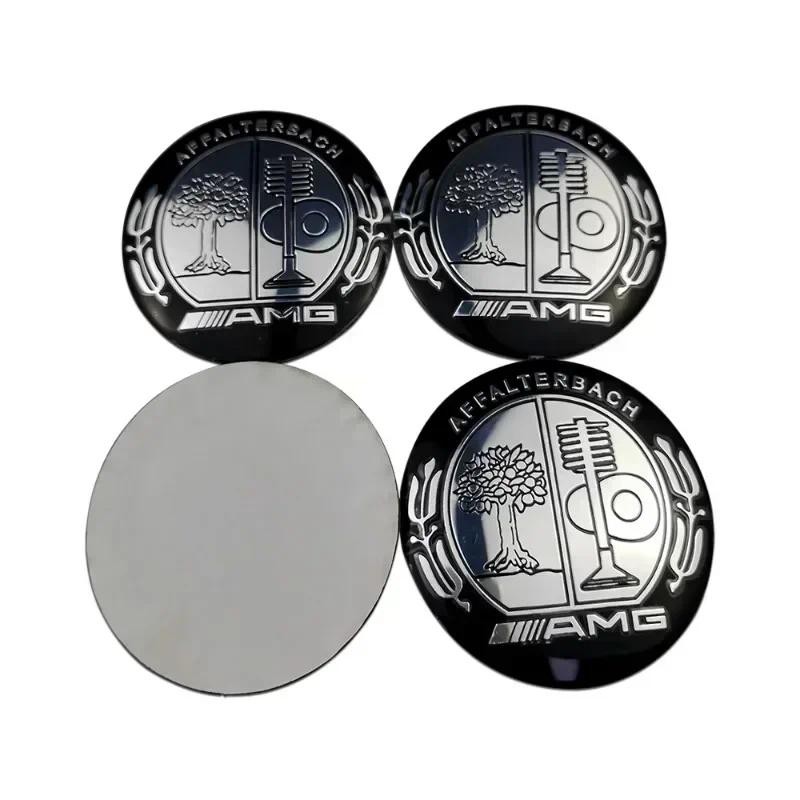 4PCS 75 มม.รถศูนย์ล้อ Hub Cap สติกเกอร์สัญลักษณ์สําหรับ Mercedes Benz W203 W204 W205 W209 W210 W211 W212 W176 - รูปที่ 5
