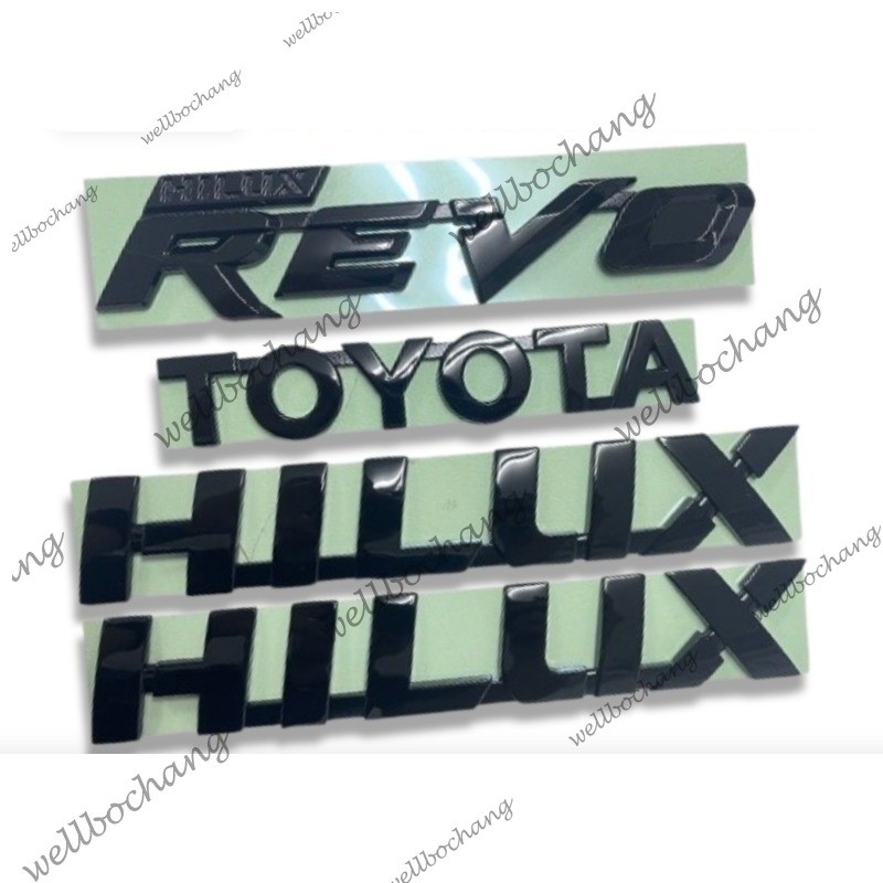 TOYOTA Gloss BLACK LETTER LOGO P4187-0K00 75-51 Helix